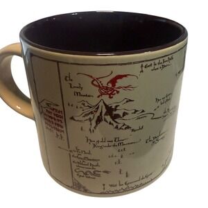 The Hobbit Thorin's Map Ceramic Mug 13oz Silver Buffalo Middle-earth Smaug Map